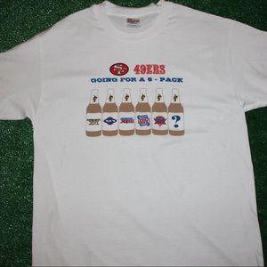 San Francisco 49ers Super Bowl Six Pack T Shirt